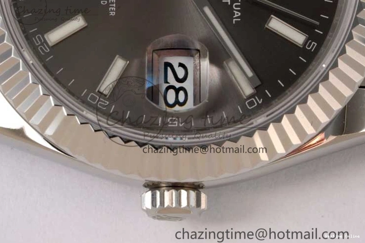 0219 Trendsetting DateJust 41 126334 ZF 1:1 Best Edition 904L Steel Gray Dial Stick Marker on Jubilee Bracelet A 2372